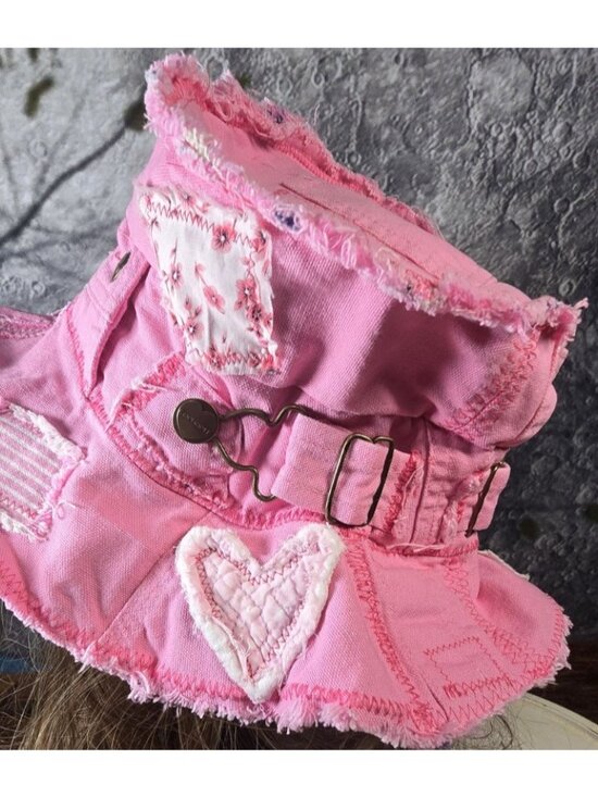OOAK Handmade Boho Indie Pink Carhartt Upcycled Bucket Hat Adjustable M 22\